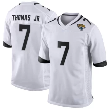 Youth Jacksonville Jaguars ＃7 Brian Thomas Jr. White Game Jersey