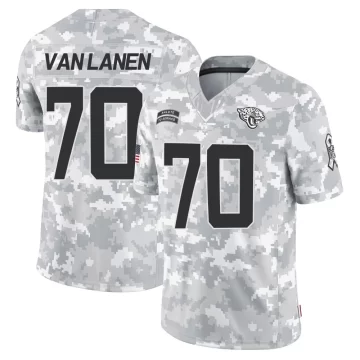 Youth Jacksonville Jaguars ＃70 Cole Van Lanen Arctic Camo Limited 2024 Salute to Service Jersey