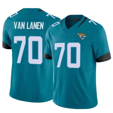 Youth Jacksonville Jaguars ＃70 Cole Van Lanen Teal Limited Vapor F.U.S.E. Jersey