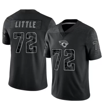 Youth Jacksonville Jaguars ＃72 Walker Little Black Limited Reflective Jersey