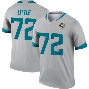 Youth Jacksonville Jaguars ＃72 Walker Little Legend Silver Inverted Jersey