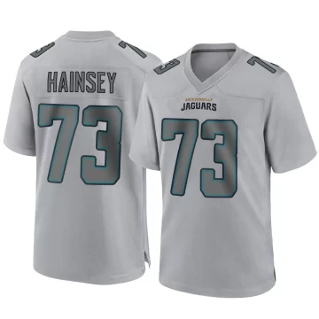 Youth Jacksonville Jaguars ＃73 Robert Hainsey Gray Game Atmosphere Fashion Jersey