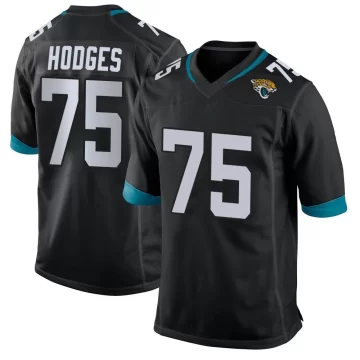 Youth Jacksonville Jaguars ＃75 Cooper Hodges Black Game Jersey