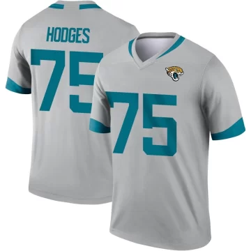 Youth Jacksonville Jaguars ＃75 Cooper Hodges Legend Silver Inverted Jersey