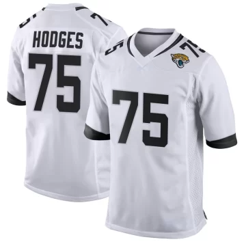 Youth Jacksonville Jaguars ＃75 Cooper Hodges White Game Jersey