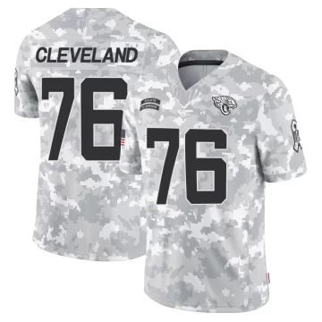 Youth Jacksonville Jaguars ＃76 Ezra Cleveland Arctic Camo Limited 2024 Salute to Service Jersey