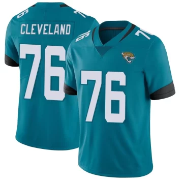 Youth Jacksonville Jaguars ＃76 Ezra Cleveland Teal Limited Vapor Untouchable Jersey