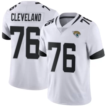 Youth Jacksonville Jaguars ＃76 Ezra Cleveland White Limited Vapor Untouchable Jersey