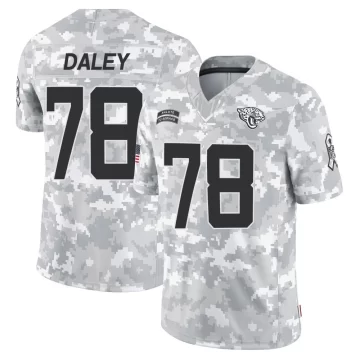 Youth Jacksonville Jaguars ＃78 Dennis Daley Arctic Camo Limited 2024 Salute to Service Jersey