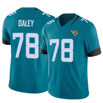 Youth Jacksonville Jaguars ＃78 Dennis Daley Teal Limited Vapor F.U.S.E. Jersey