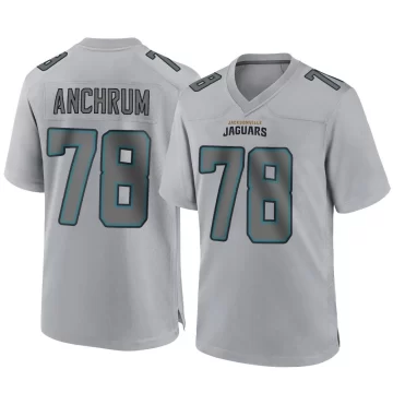 Youth Jacksonville Jaguars ＃78 Tremayne Anchrum Gray Game Atmosphere Fashion Jersey
