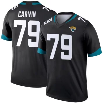 Youth Jacksonville Jaguars ＃79 Jerome Carvin Black Legend Jersey
