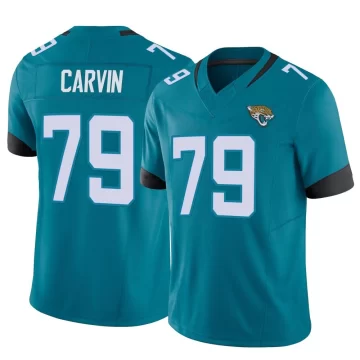 Youth Jacksonville Jaguars ＃79 Jerome Carvin Teal Limited Vapor F.U.S.E. Jersey