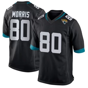 Youth Jacksonville Jaguars ＃80 Quintin Morris Black Game Jersey