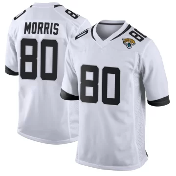 Youth Jacksonville Jaguars ＃80 Quintin Morris White Game Jersey