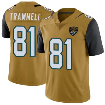 Youth Jacksonville Jaguars ＃81 Austin Trammell Gold Limited Color Rush Vapor Untouchable Jersey