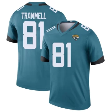 Youth Jacksonville Jaguars ＃81 Austin Trammell Teal Legend Color Rush Jersey