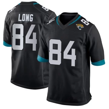 Youth Jacksonville Jaguars ＃84 Hunter Long Black Game Jersey