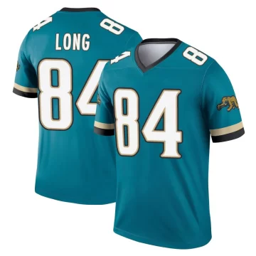 Youth Jacksonville Jaguars ＃84 Hunter Long Teal Legend Prowler Throwback Jersey