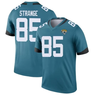 Youth Jacksonville Jaguars ＃85 Brenton Strange Teal Legend Color Rush Jersey