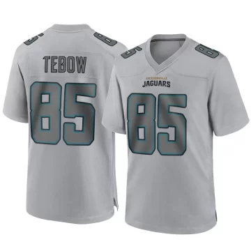 Youth Jacksonville Jaguars ＃85 Tim Tebow Gray Game Atmosphere Fashion Jersey