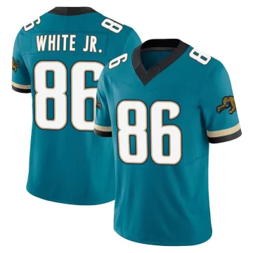 Youth Jacksonville Jaguars ＃86 David White Jr. Teal Limited Prowler Throwback Vapor F.U.S.E. Jersey