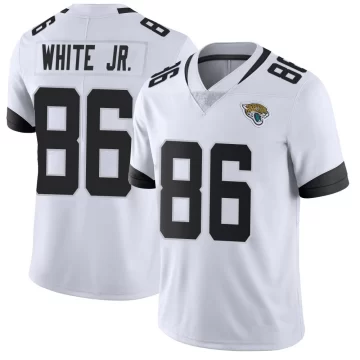 Youth Jacksonville Jaguars ＃86 David White Jr. White Limited Vapor Untouchable Jersey