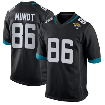 Youth Jacksonville Jaguars ＃86 Johnny Mundt Black Game Jersey