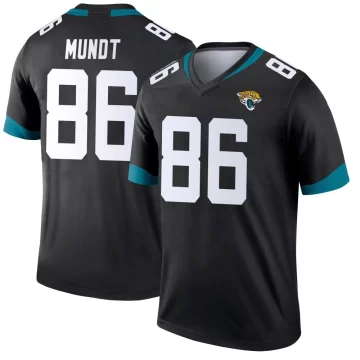 Youth Jacksonville Jaguars ＃86 Johnny Mundt Black Legend Jersey