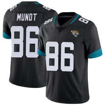 Youth Jacksonville Jaguars ＃86 Johnny Mundt Black Limited Vapor Untouchable Jersey