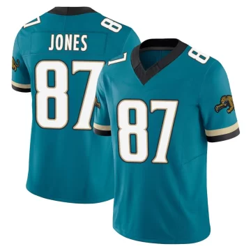 Youth Jacksonville Jaguars ＃87 J.J. Jones Teal Limited Prowler Throwback Vapor F.U.S.E. Jersey