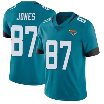 Youth Jacksonville Jaguars ＃87 J.J. Jones Teal Limited Vapor Untouchable Jersey