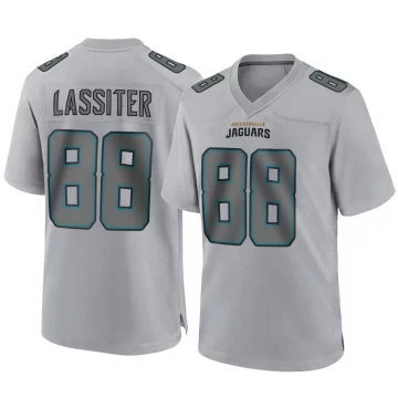 Youth Jacksonville Jaguars ＃88 Darius Lassiter Gray Game Atmosphere Fashion Jersey