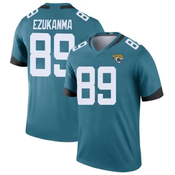 Youth Jacksonville Jaguars ＃89 Erik Ezukanma Teal Legend Color Rush Jersey