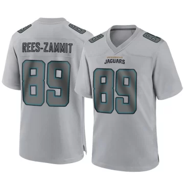 Youth Jacksonville Jaguars ＃89 Louis Rees-Zammit Gray Game Atmosphere Fashion Jersey