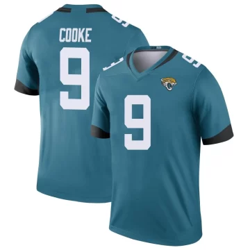 Youth Jacksonville Jaguars ＃9 Logan Cooke Teal Legend Color Rush Jersey