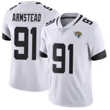 Youth Jacksonville Jaguars ＃91 Arik Armstead White Limited Vapor Untouchable Jersey