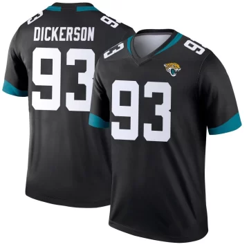 Youth Jacksonville Jaguars ＃93 Matt Dickerson Black Legend Jersey