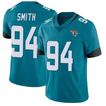 Youth Jacksonville Jaguars ＃94 Maason Smith Teal Limited Vapor Untouchable Jersey