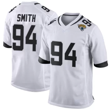 Youth Jacksonville Jaguars ＃94 Maason Smith White Game Jersey