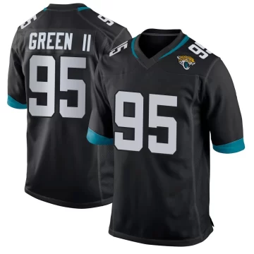 Youth Jacksonville Jaguars ＃95 B.J. Green II Black Game Jersey
