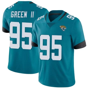 Youth Jacksonville Jaguars ＃95 B.J. Green II Teal Limited Vapor Untouchable Jersey