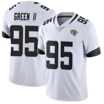 Youth Jacksonville Jaguars ＃95 B.J. Green II White Limited Vapor Untouchable Jersey