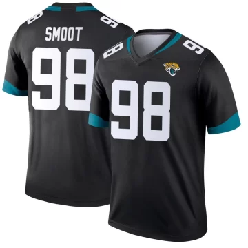 Youth Jacksonville Jaguars ＃98 Dawuane Smoot Black Legend Jersey