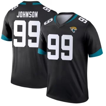 Youth Jacksonville Jaguars ＃99 Austin Johnson Black Legend Jersey