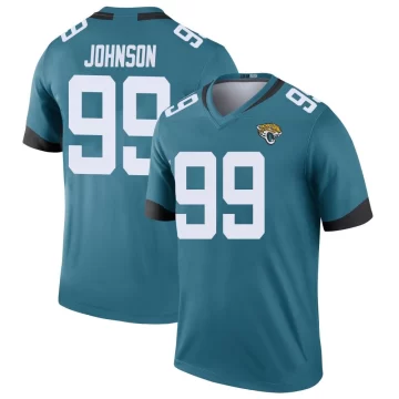 Youth Jacksonville Jaguars ＃99 Austin Johnson Teal Legend Color Rush Jersey