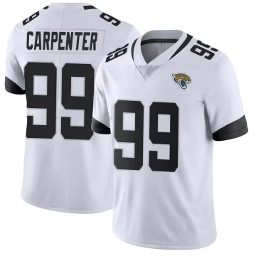 Youth Jacksonville Jaguars ＃99 James Carpenter White Limited Vapor Untouchable Jersey