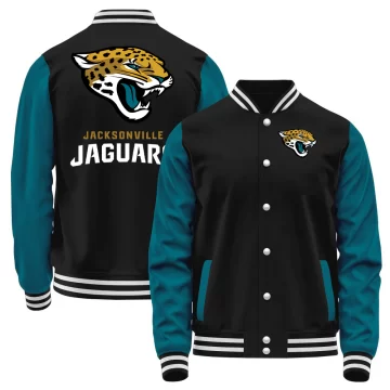 Youth Jacksonville Jaguars Black/Teal Full-Snap Jacket